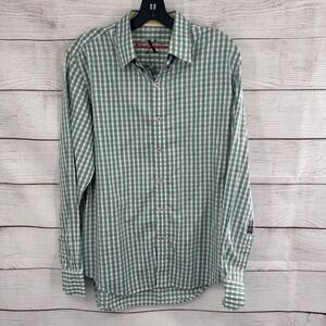 Robert Graham X Button Down Shirt Plaid Long Sleeve Tailored Fit Medium‎ Preppy